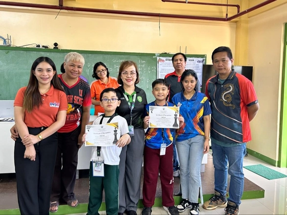 Marius with the SDO Caloocan Chess Awardees