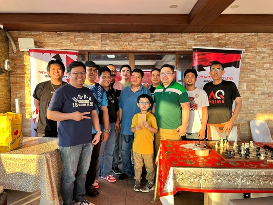 Marius with the Chess Masters at the AQ Prime Tournament
