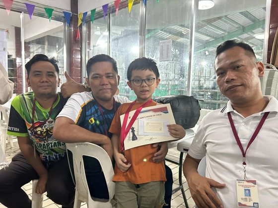 Marius with his past chess coaches