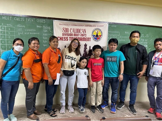 Marius at the SDO Caloocan Chess awarding