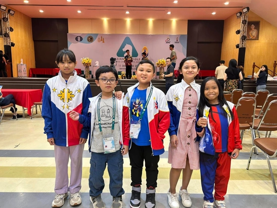 Philippine Chess Team during the Asian Schools Chess Championship in Thailand