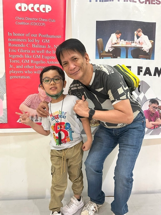 Marius with Grandmaster Joey Antonio