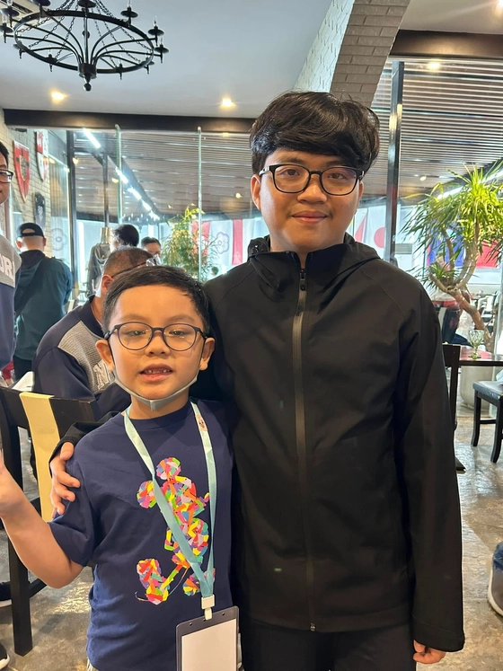 Marius with Grandmaster Daniel Quizon