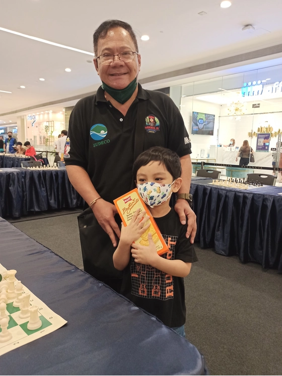 Marius with International Master Chito Garma