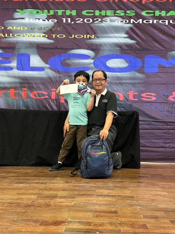 Marius with Coach Ferdie