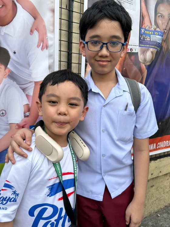 Marius with Kuya Marlon