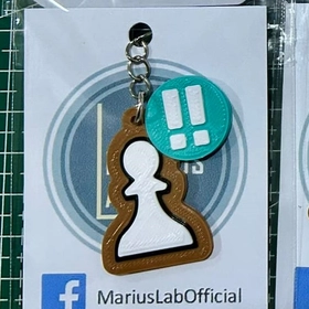 MariusLab Keychain Brilliant Pawn