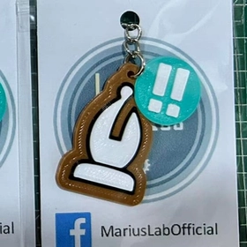 MariusLab Keychain Brilliant Bishop