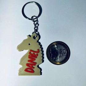 MariusLab Keychain Knight Name